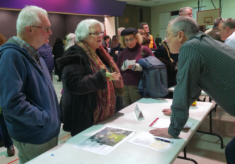 Vivian and Randy Fulk at DEQ Coal Ash community forum 1-10-19